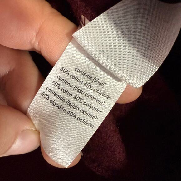 WeWoreWhat Crewneck Sweatshirt, Maroon, L - Picture 4 of 5